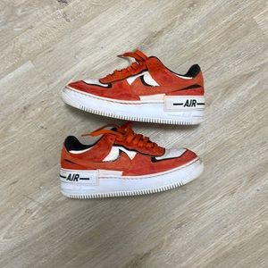 Nike orange and black airforce one shdow